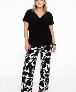 Yoek Wijde pantalon VITTORIA | Wit | Maat 46/48