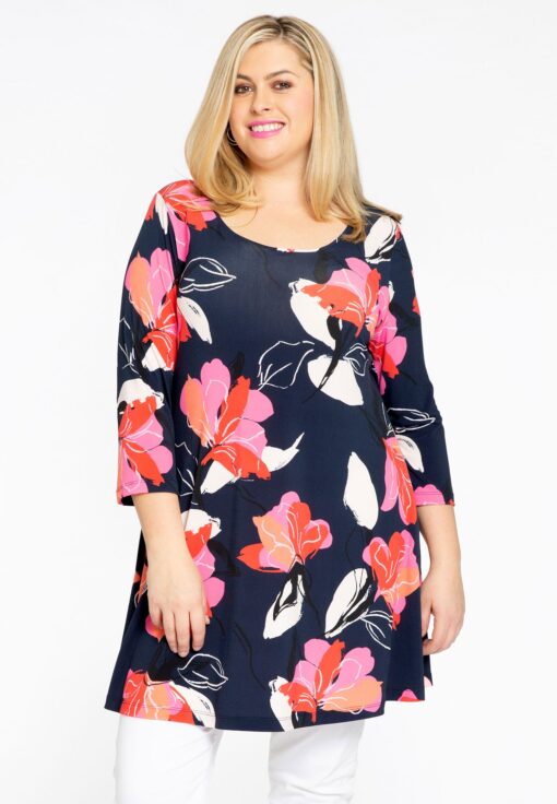 Yoek Tuniek wide bottom LILY | Blauw | Maat 38/40