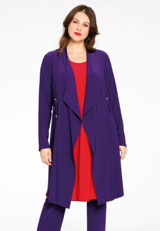 Yoek Vest met koordje | Paars | Maat 58/60