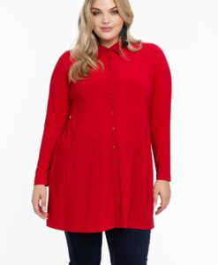 Yoek Blouse | Rood | Maat 42/44