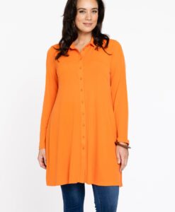 Yoek Blouse | Oranje | Maat 46/48