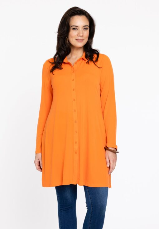 Yoek Blouse | Oranje | Maat 46/48