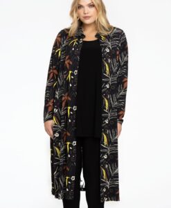 Yoek Blouse midi | Zwart | Maat 46/48