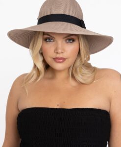 Yoek Fiona Fedora Taupe | Bruin | Maat 58