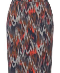 Lexia Print Rok Navy / Olijfgroen