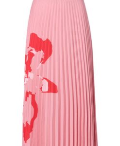 Lilly Plisse Rok Pink/rood
