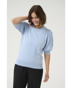 Kaffe - Blauw | Dames | Trui | Blauw | XL | regular | Kamst mode
