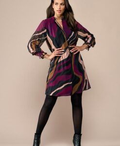 Ashley Print Tuniek Dark Berry