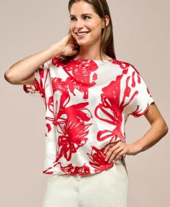 Camilla Print Top Rood / Wit