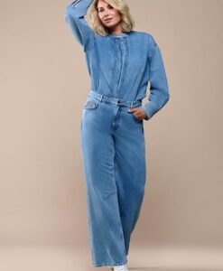 Lienna Broek Denim Blauw Maxi