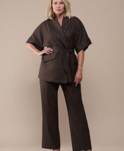 Rosely Lurex Broek Bruin Maxi