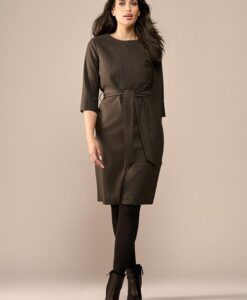 Ziana Lurex Jurk Bruin